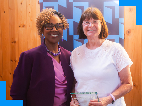  Dr. Lathan and Nancy Smith post at the Volunteer of the Year Celebration